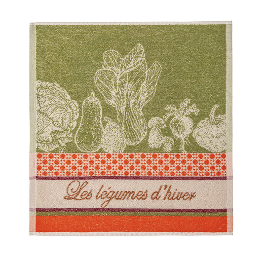 Pure Cotton Jacquard Sponge Square Winter Vegetables
