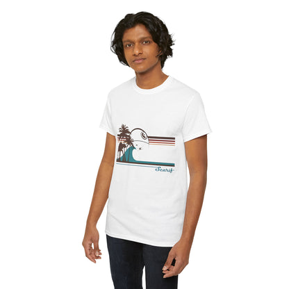 Stylish model wearing the Tie Fighters Holiday on Serif Star Wars Rebel One Graphic Unisex Tee Shirt, capturing its trendy design and exceptional comfort.