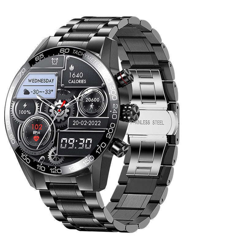 Luxury Wireless Men's Smartwatch, perfect for discerning individuals seeking stylish health monitoring and connectivity on the go.