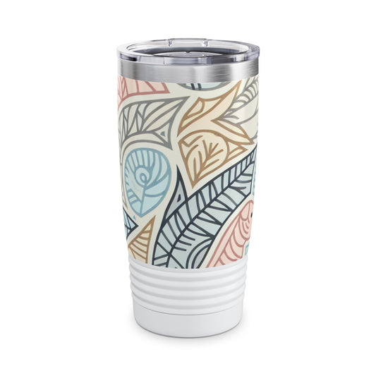 Pastel Pulse Artistry - 20 oz Drinks Tumbler Travel Flask