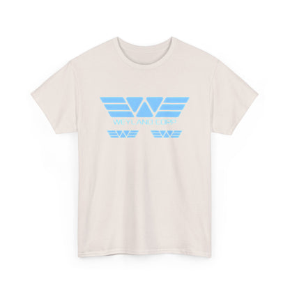 Front view of the Weyland Corporation - Alien - Retro Logo Graphic Tee Unisex featuring the iconic Weyland logo in a retro design.