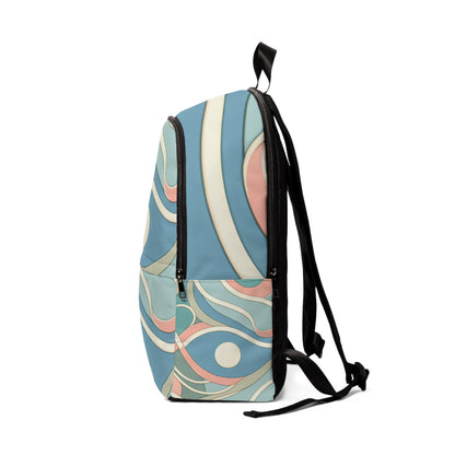 Stylish and lightweight Pastel Abstract Elegance Backpack by Dazzling Dreams Studio, ideal for modern trendsetters.