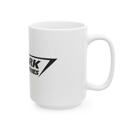 Transform your workspace with the Stark Industries Iron Man Logo Image Ceramic Mug - the perfect quirk for those long hours of brainstorming evil plans or just eating lunch!