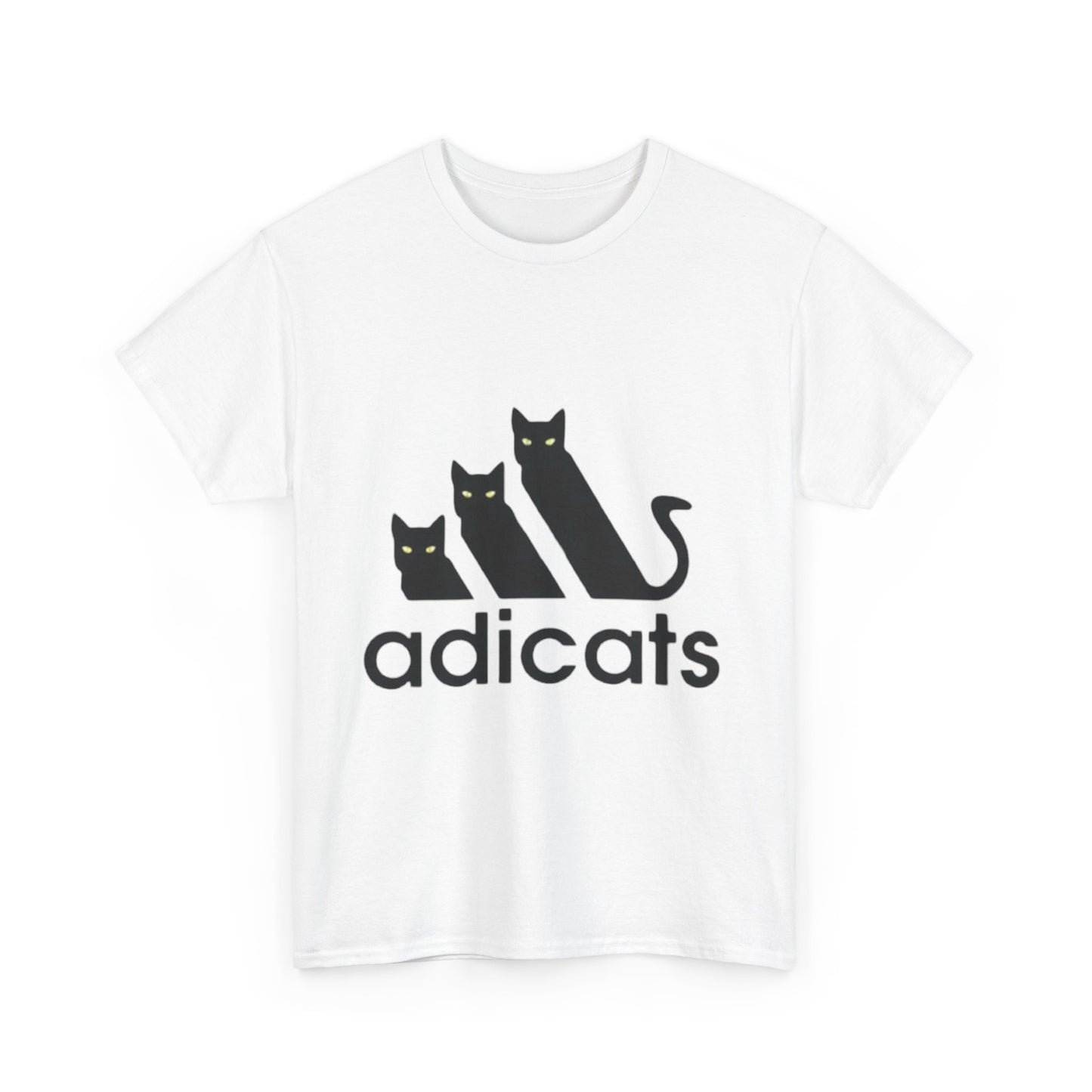 Adicats Logo Graphic T-Shirt Urban Streetwear Unisex Cotton