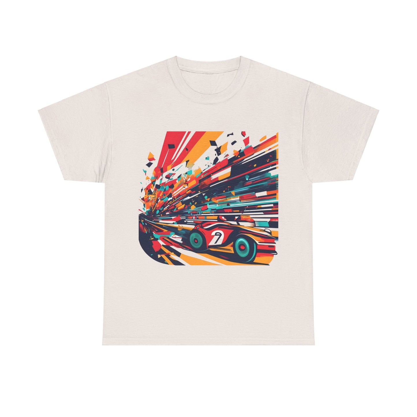 Retro Racing Vintage  Car Graphic T-Shirt, Urban Streetwear Top, Unisex Cotton