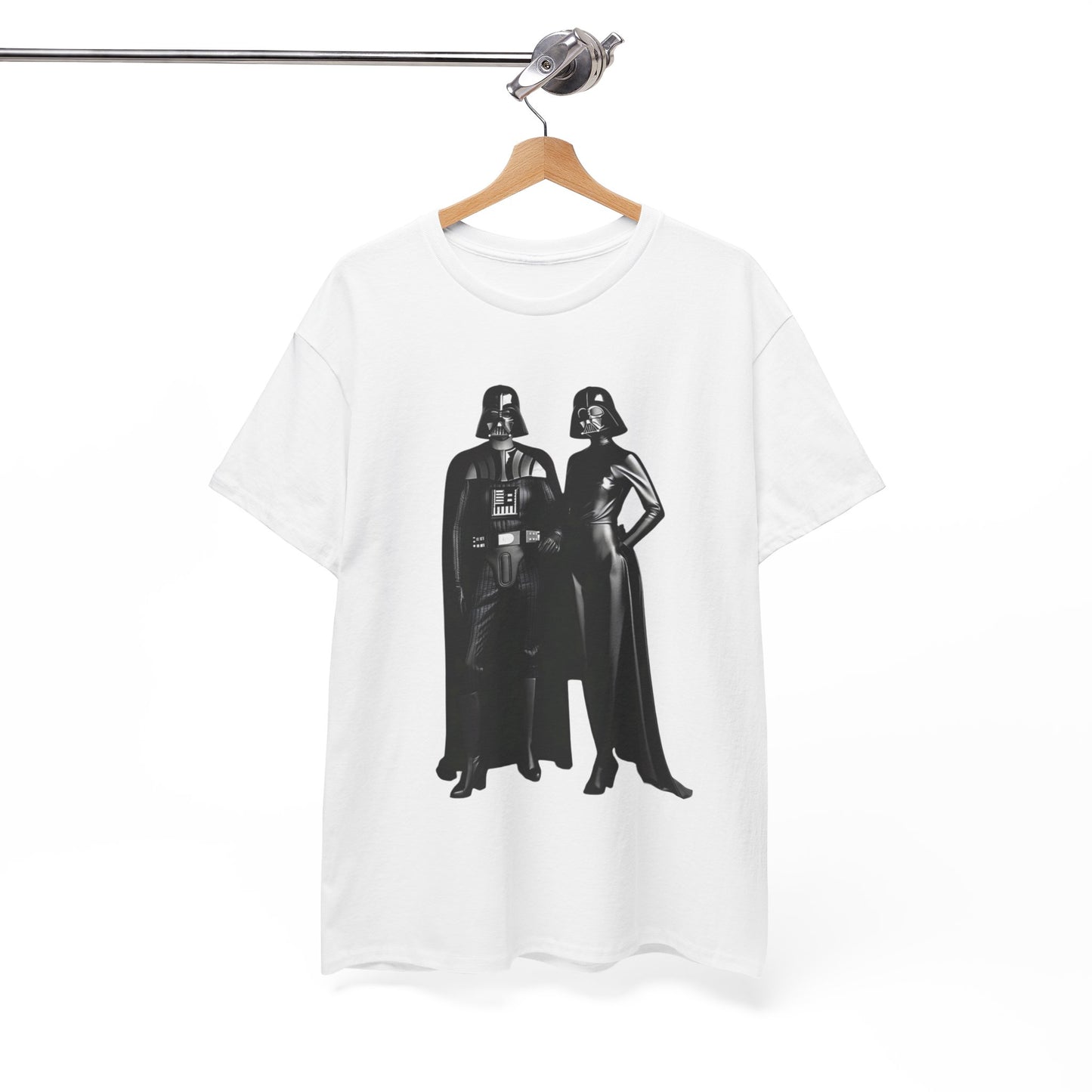 Mr + Mrs Vader Star Wars Unisex Mens Graphic Cotton Funny T Shirt Tee Vintage