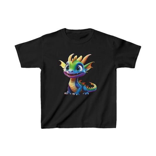 Kids Cute Dragon T shirt Heavy Cotton Tee 16 colors