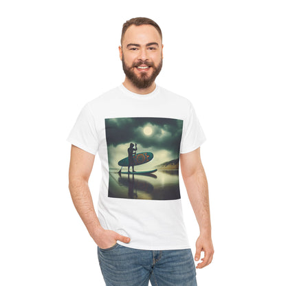 Versatile Delightfull Paddle Board T-Shirt by Dazzling Dreams Studio, perfect for any occasion, from beach days to night outings, capturing the essence of adventure.
