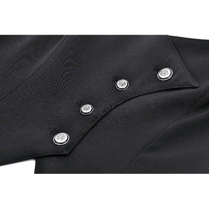 Elegant Dark in Love Vespertilio Vest showcasing intricate 3D bat wings on the back, perfect for gothic and alternative fashion lovers.