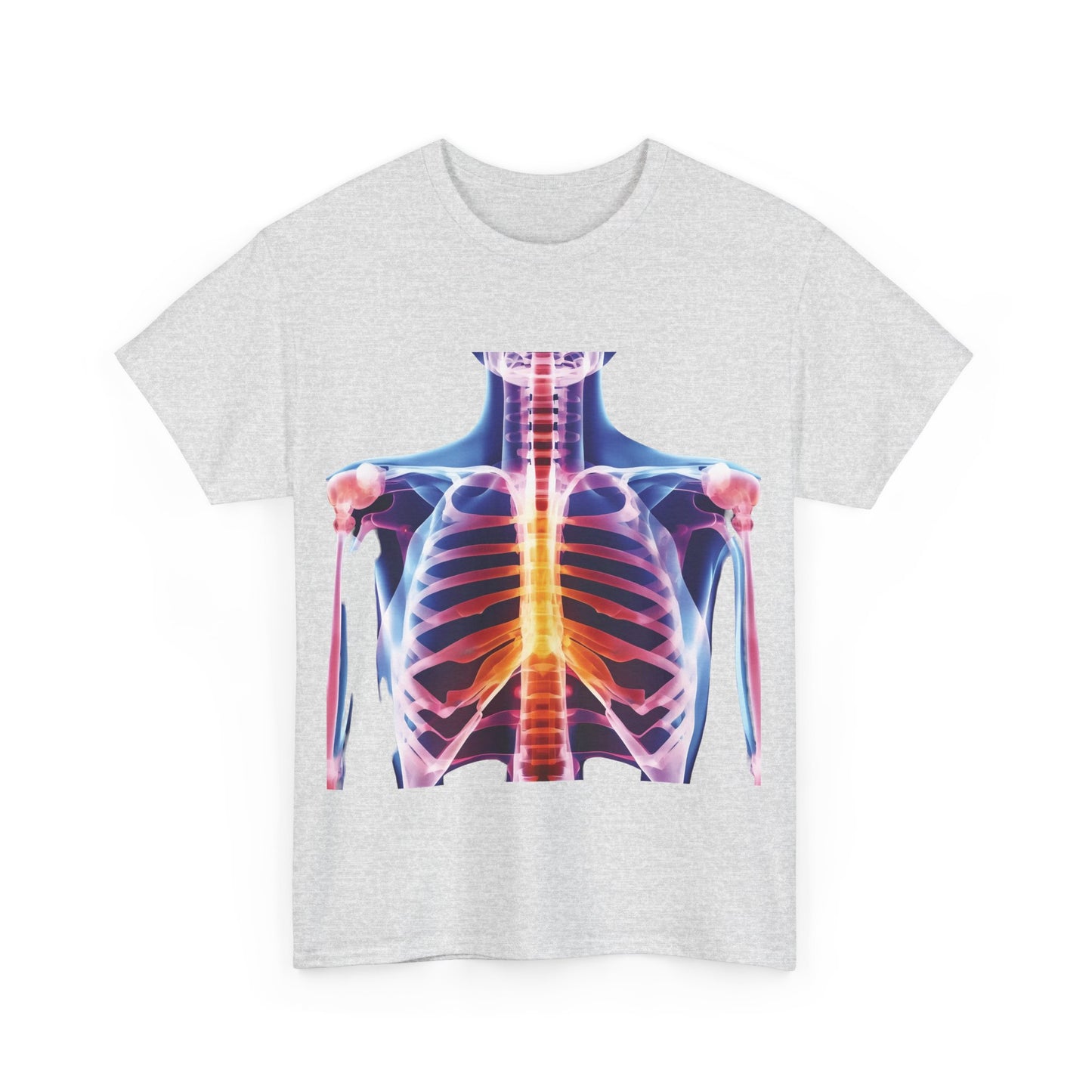 Xray Graphic T-Shirt, Urban Streetwear Top, Unisex Cotton