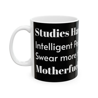 Glossy ceramic Inappropriate Slogan Mug, showcasing cheeky adult humour, perfect for brightening up your daily grind.