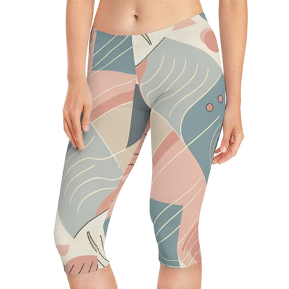 Stylish and functional Capri leggings from Dazzling Dreams Studio, perfect for gym sessions, yoga classes, and casual outings.