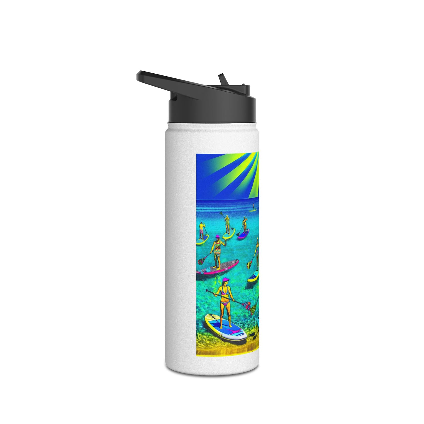 Fantasy Paddleboarding Stainless Steel Water Bottle, Standard Lid