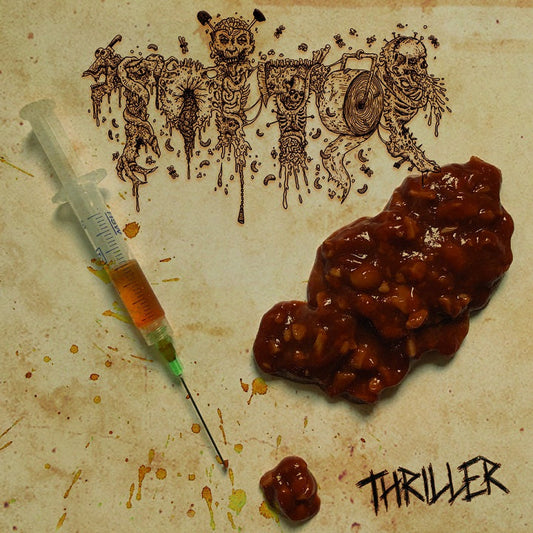 Toi Toi - Thriller CD by Rancid Offal Records, showcasing the unique artwork and design of this goregrind album, released in 2021.