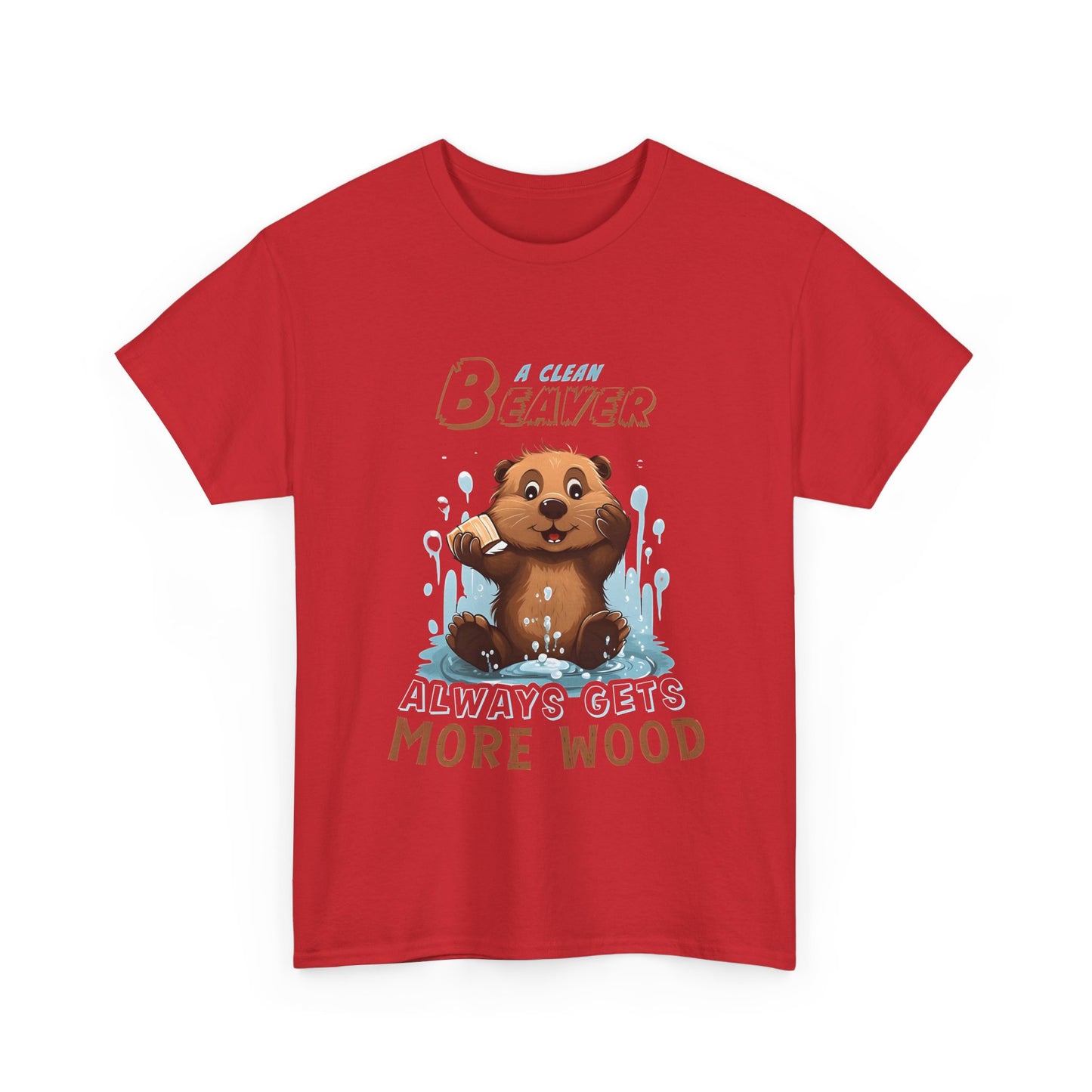 A Clean Beaver Unisex Cotton Tee Graphic T Shirt