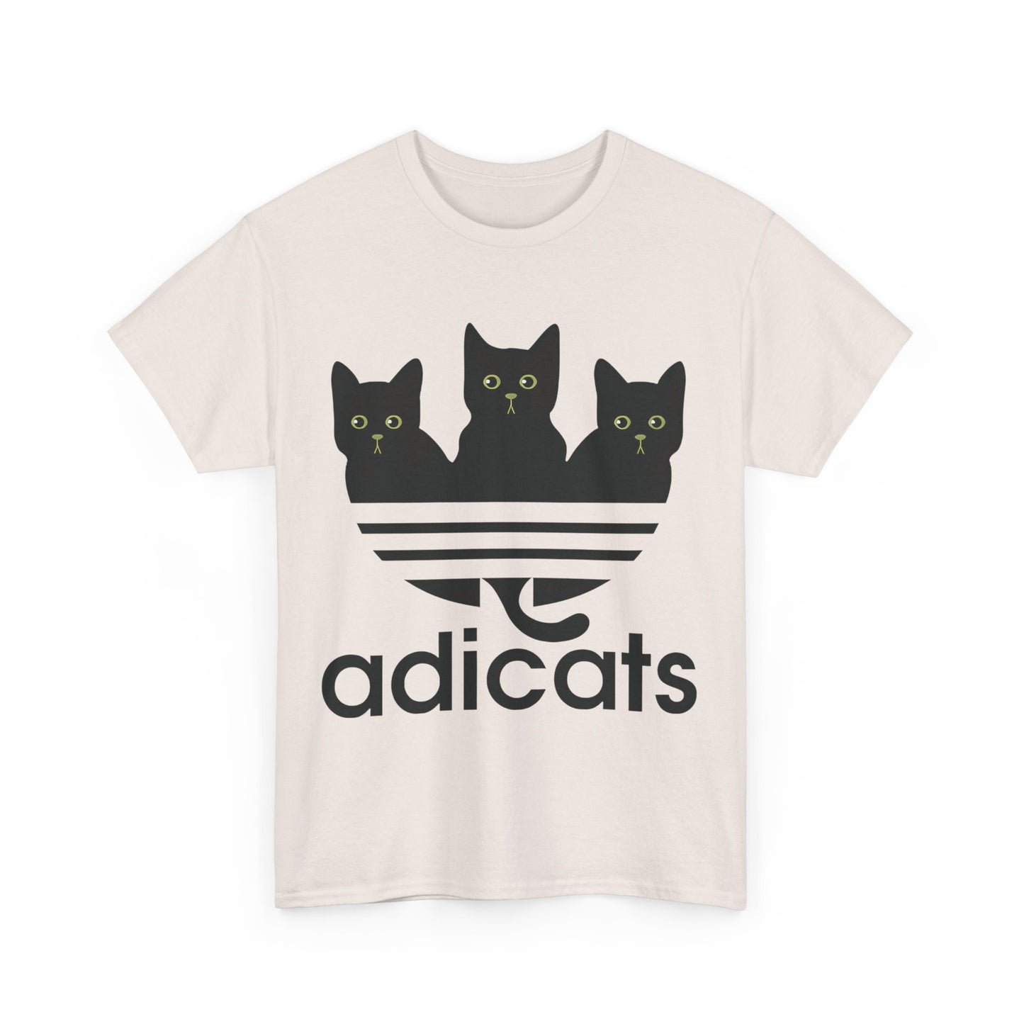 Adicats Logo Graphic T-Shirt Urban Streetwear Unisex Cotton