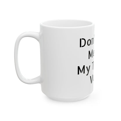 Inappropriate Slogan Ceramic Mug, Funny Office Mug featuring a cheeky F-word slogan for a humorous start to your day.