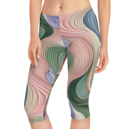 Stylish FitRevolution Ultimate Tone Zone Capri Leggings designed for modern athletes, showcasing a flattering silhouette and exceptional comfort from Dazzling Dreams Studio.