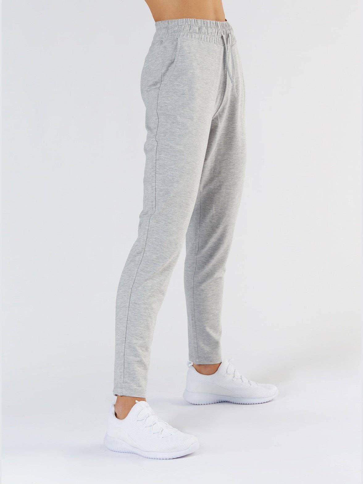 Luxurious Tencel sweatpants for women featuring a relaxed fit, crafted from an organic cotton blend, with an adjustable waistband and stylish pockets, perfect for all-day comfort and elegance.
