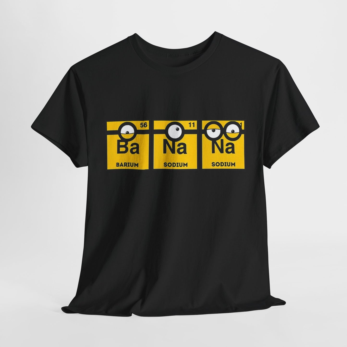 Men's Funny T-Shirt: Minions Periodic Table Design Ba, Na, Na Funny Tee Unisex