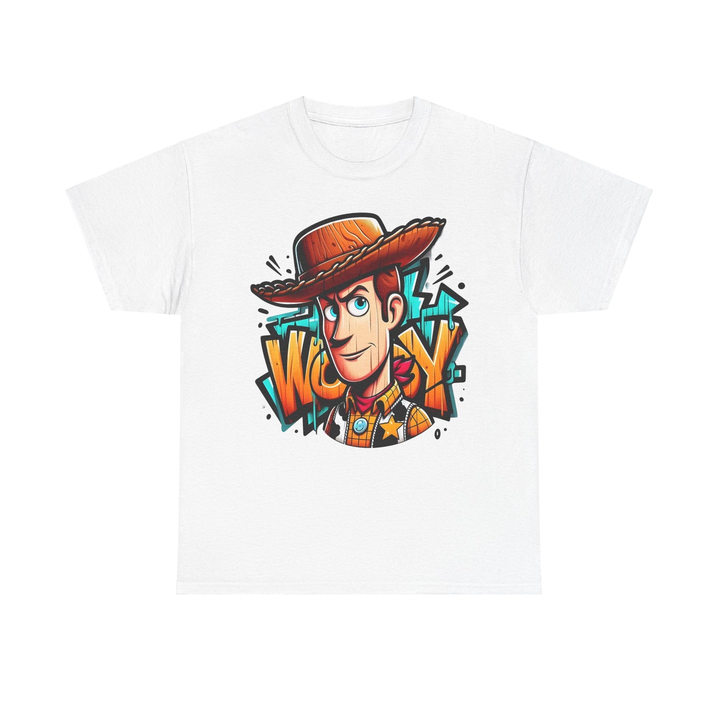 Woody Graffiti Style Unisex Graphic Tee Shirt