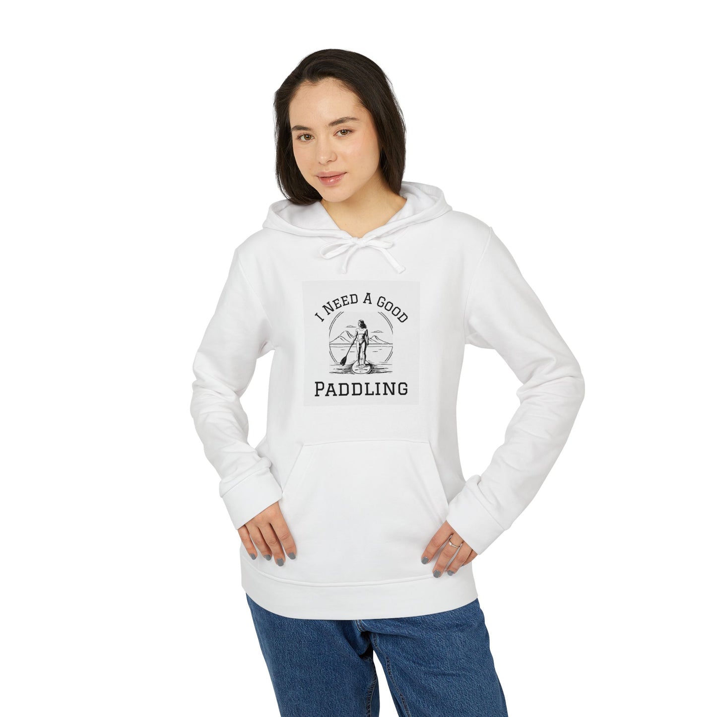 Adidas Women´s Fleece  I Need a Good Paddling Hoodie For paddleboarders White