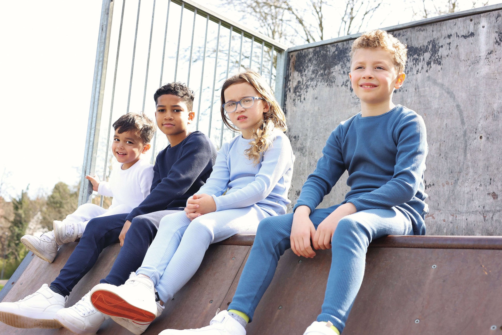 Chic and comfortable DreamBuy matching Christmas pyjamas for family, featuring a simple design and drawstring pants, ideal for play and relaxation.