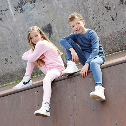 Luxury Midnight Blue Family Matching Pyjamas Set by DreamBuy, showcasing ultra-soft cotton fabric suitable for all family members from size 3 months to XXL.