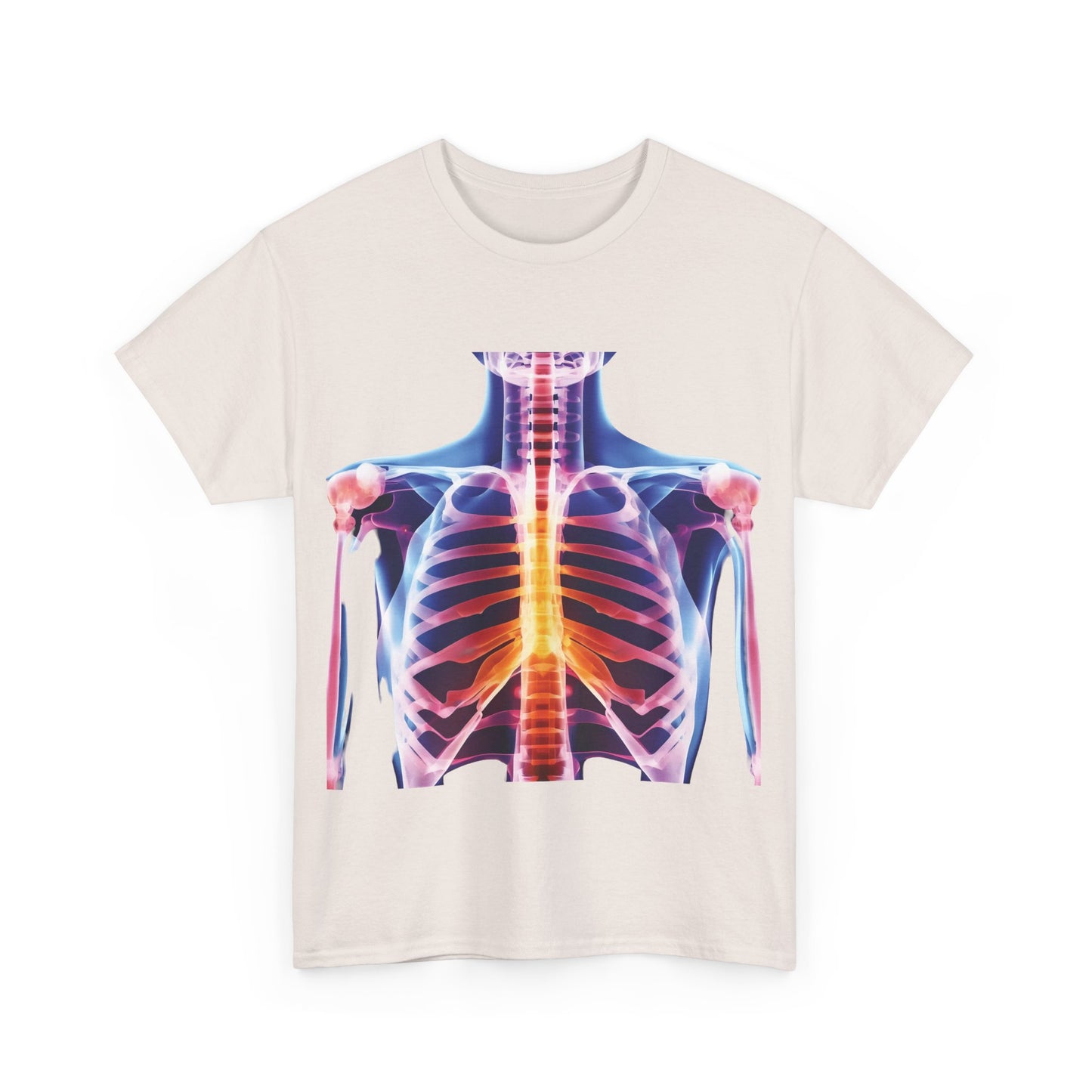 Xray Graphic T-Shirt, Urban Streetwear Top, Unisex Cotton