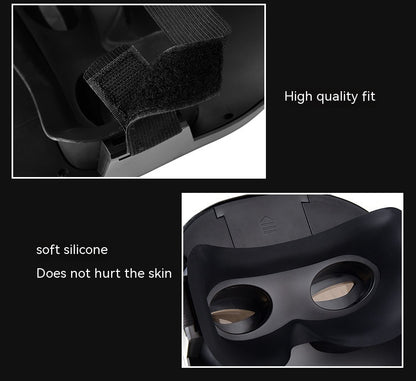 LED mask showcasing a high-quality fit with soft silicone interior, designed for comfort during Halloween and other celebrations, reflecting exquisite craftsmanship.