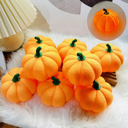 Luxury Pumpkin Halloween Decorative Night Light showcasing an elegant collection of small pumpkin-shaped lamps, perfect for festive home decor.