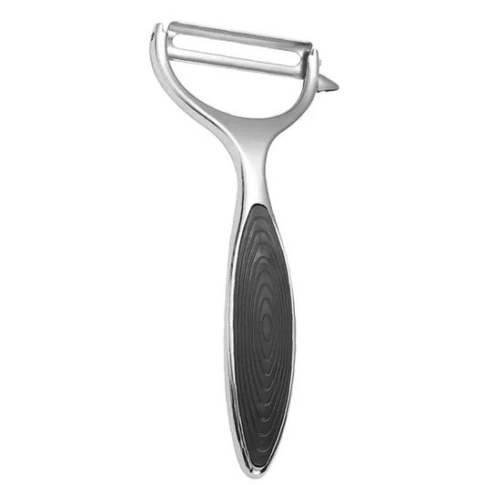 High-quality stainless steel vegetable peeler featuring a modern design with a comfortable grip, ideal for precision meal preparation.