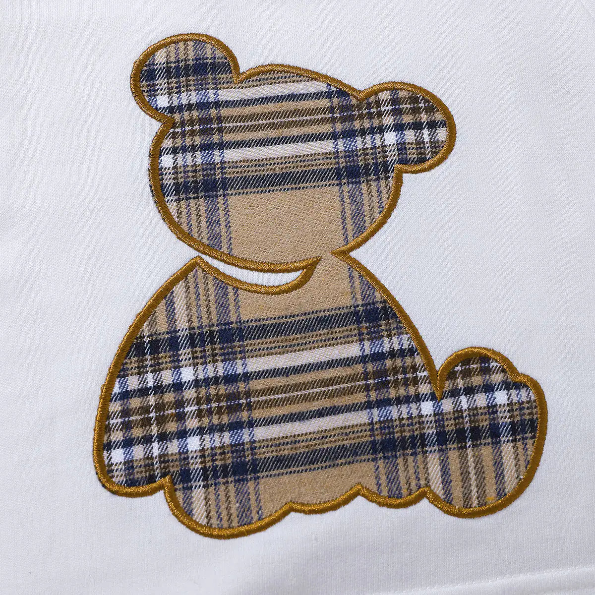 Baby's  Bear Graphic Round Neck Tee and Short Set