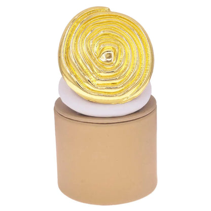 Sophisticated set of gold plated fashion rings for women, embodying modern elegance and creative styling.