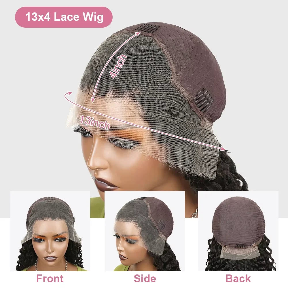 Beautifully styled short bob wig featuring body wave texture, highlighting the light brown Swiss lace and its seamless blend.