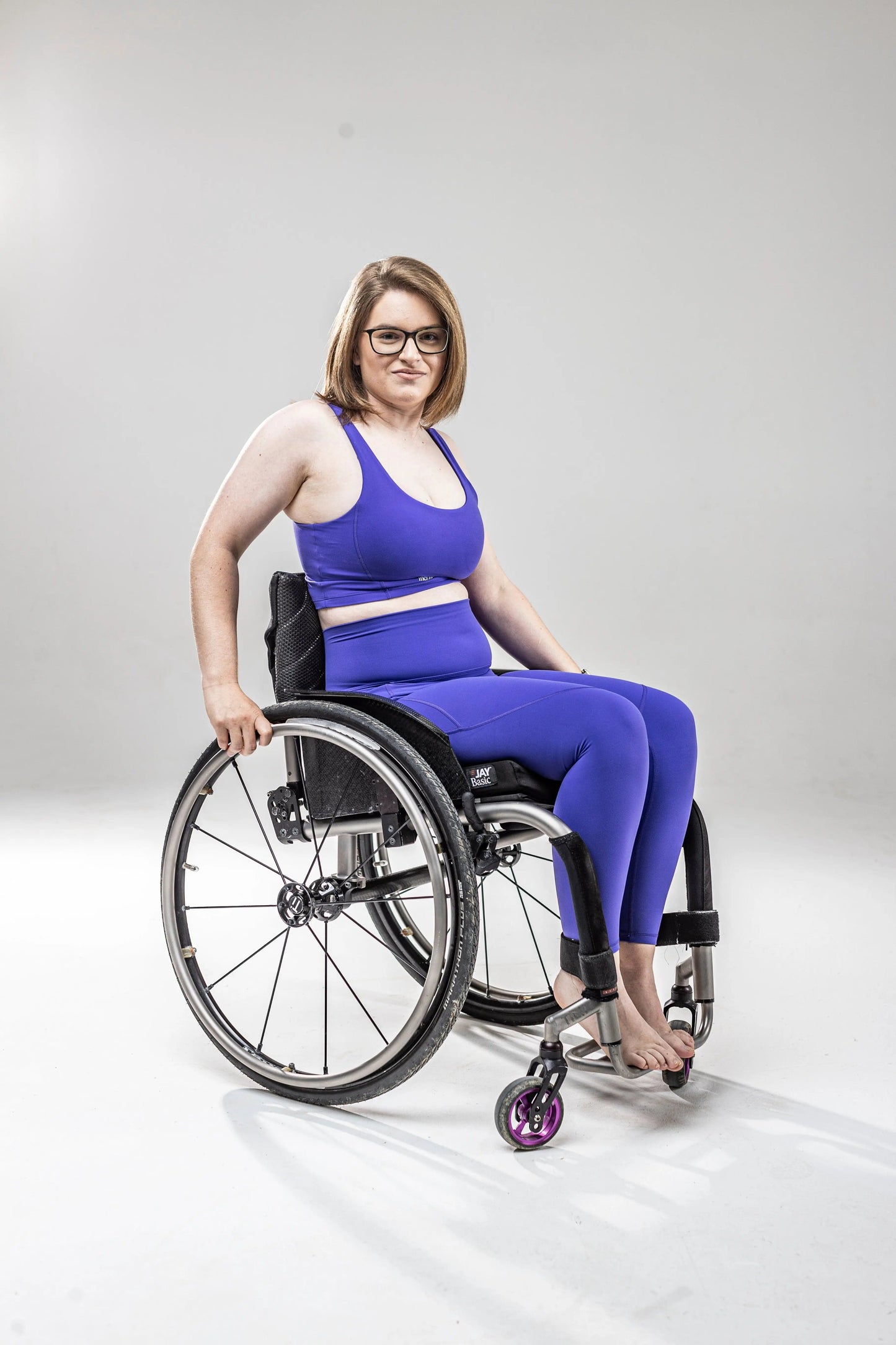 Incl.usiveinc Active Black Sports Bra - High Support, Breathable Fabric, Sizes S-XL