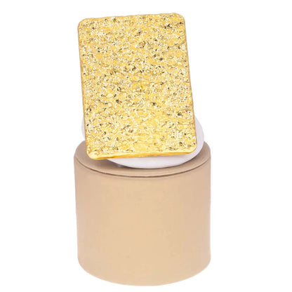 Adjustable big gold rings set for women showcasing assorted shapes, with luxurious zinc alloy and copper alloy materials.