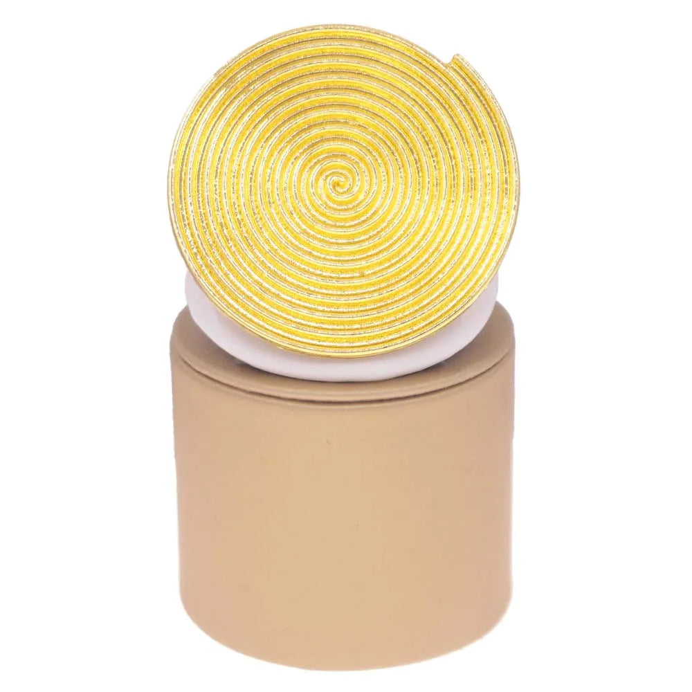 Chic and modern large gold ring from the women's fashion jewellery set, designed with a captivating geometric pattern for an upscale look.