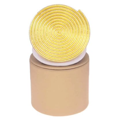 Chic and modern large gold ring from the women's fashion jewellery set, designed with a captivating geometric pattern for an upscale look.