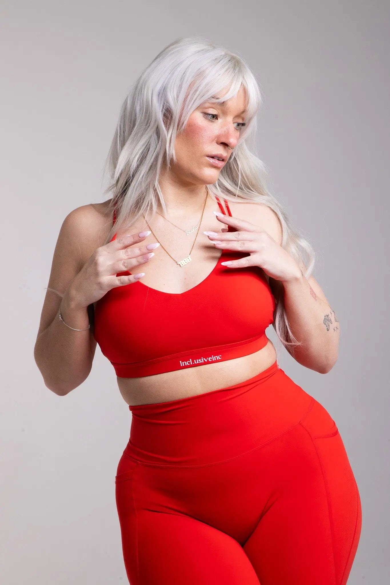 Incl.usiveinc Active Black Sports Bra - High Support, Breathable Fabric, Sizes S-XL