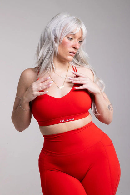 Incl.usiveinc Active Black Sports Bra - High Support, Breathable Fabric, Sizes S-XL