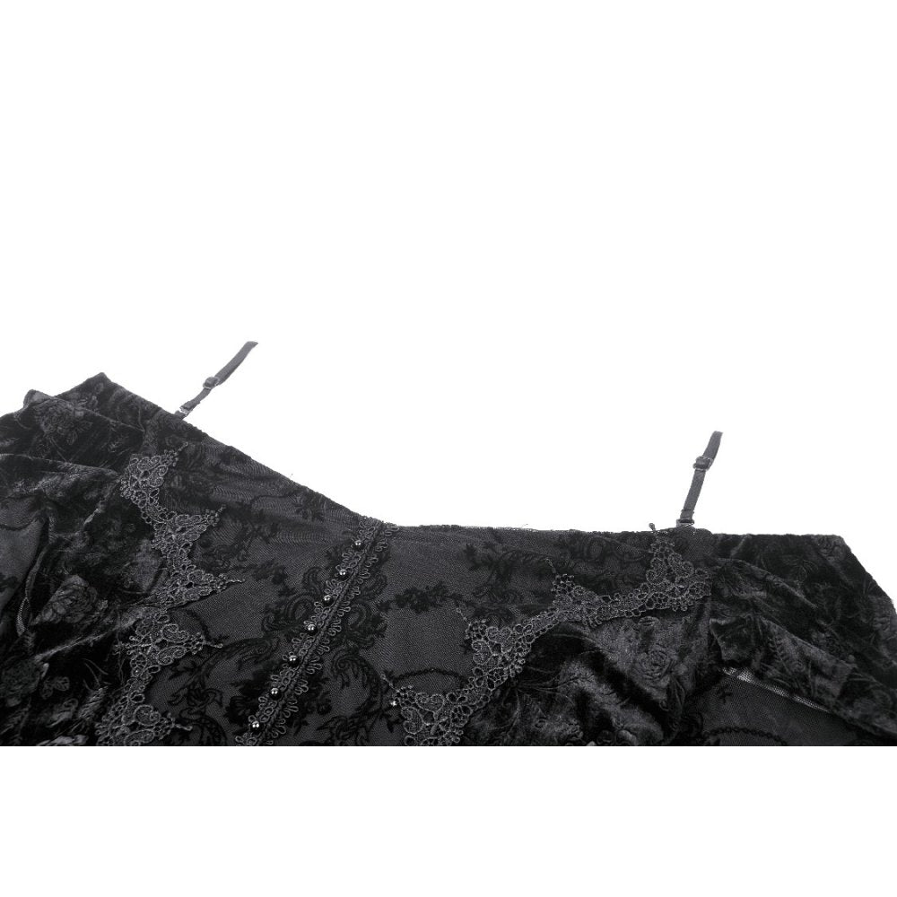 Stylish lace-up back design of the Dark In Love Alora Dress, showcasing its exquisite craftsmanship and luxurious appeal.