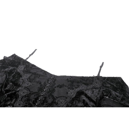 Stylish lace-up back design of the Dark In Love Alora Dress, showcasing its exquisite craftsmanship and luxurious appeal.