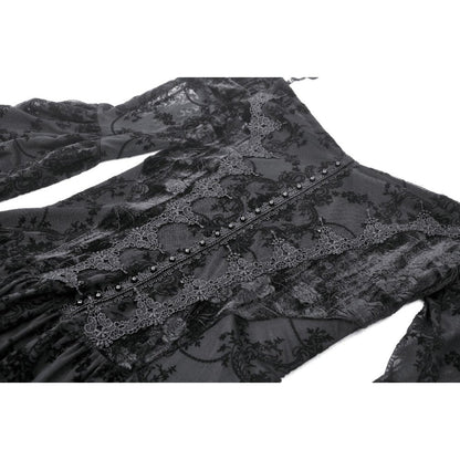 Chic off shoulder silhouette of the Dark In Love Alora Dress, accentuating feminine elegance and contemporary style.