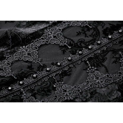 Detailed view of the flared sleeves on the Dark In Love Alora Off Shoulder Dress, highlighting its unique and fashionable design.