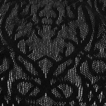 Back view of the Punk Rave Ansley fitted mesh dress highlighting its daring open back design, perfect for a bold fashion statement.