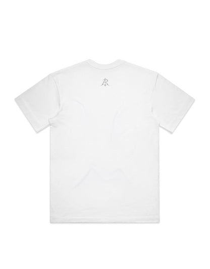 Stylish display of the luxury oversized dancing skeleton box t-shirt by Anchor and Rose Apparel, featuring the playful skeleton design against a chic backdrop.