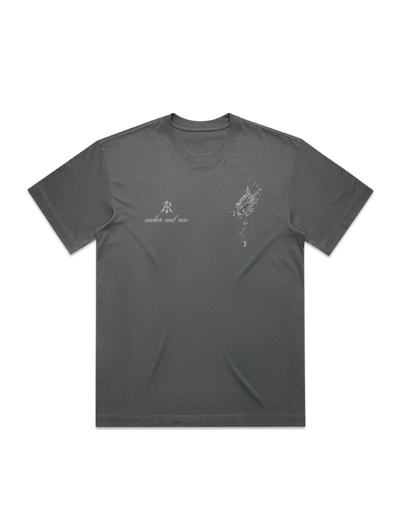 Fallen Angel Oversized T-Shirt by Anchor and Rose Apparel in heavyweight cotton, showcasing a stylish boxy fit, ideal for modern luxury fashion.