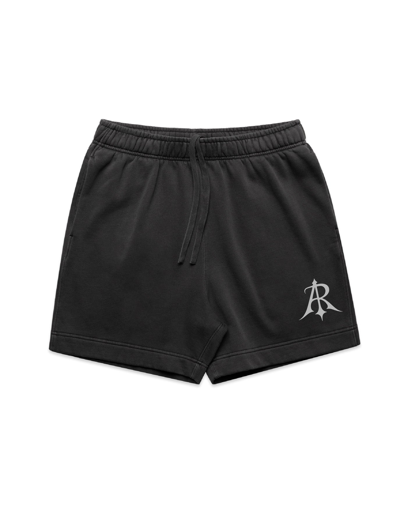 Luxurious Crest Relaxed Faded Sweat Shorts by Anchor and Rose Apparel, crafted from mid-weight cotton blend for exceptional comfort.