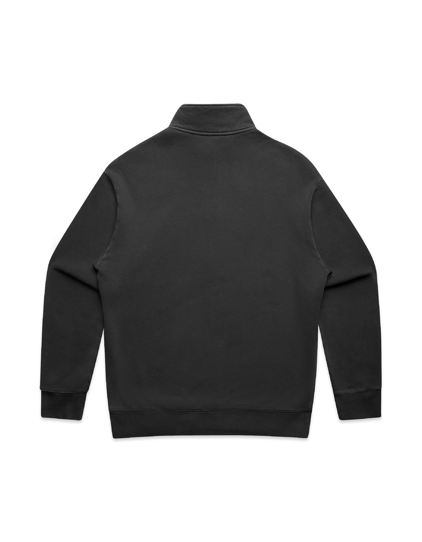Elegant Crest Faded Relaxed Half Zip Sweater from Anchor and Rose Apparel, presented in a finely detailed garment dye process, embodying comfort and sophistication.